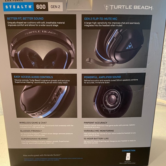 Turtle Beach Stealth 600 2nd Gen Wireless Headset - Picture 2 of 5
